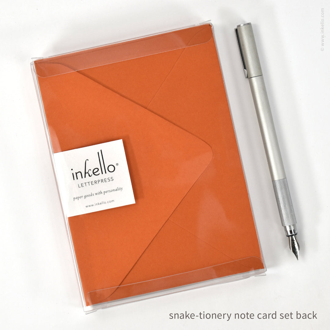 Snake-tionery Flat Note Card Set (