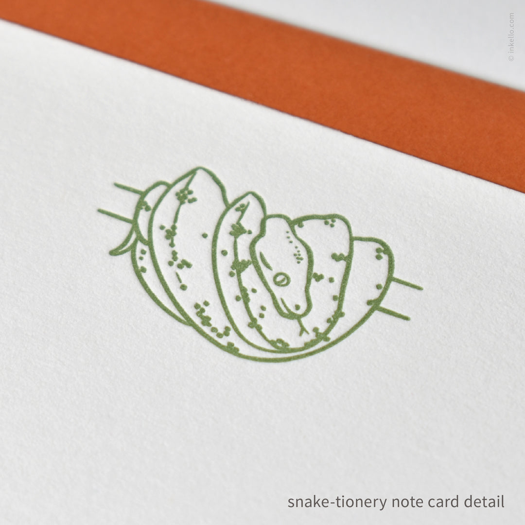 Snake-tionery Flat Note Card Set (