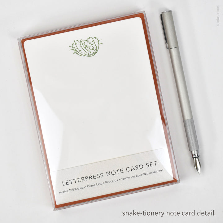 Snake-tionery Flat Note Card Set (
