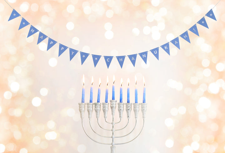 Happy Chanukah Pull-A-Pennant™ Greeting Card (