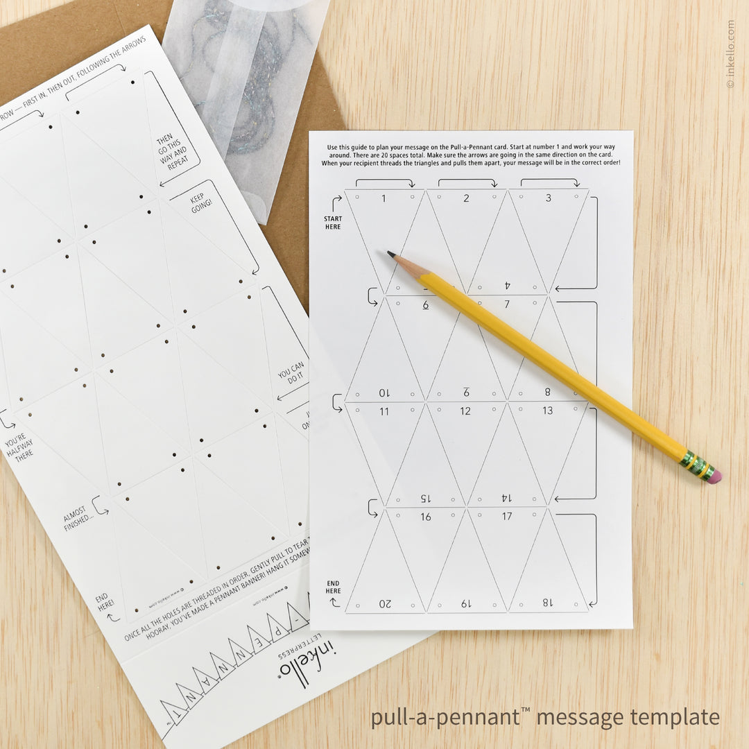 DIY Blank Pull-A-Pennant™ Greeting Card (