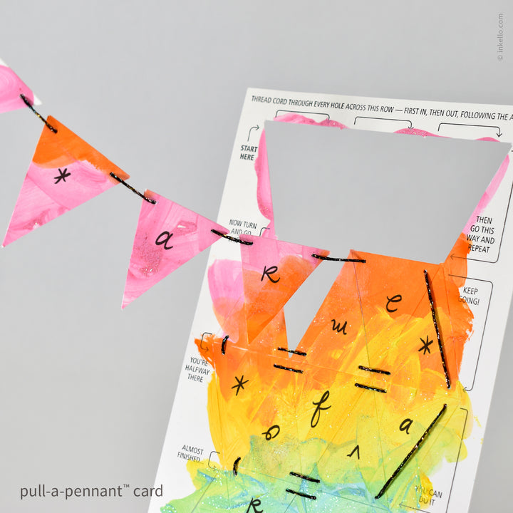 DIY Blank Pull-A-Pennant™ Greeting Card (