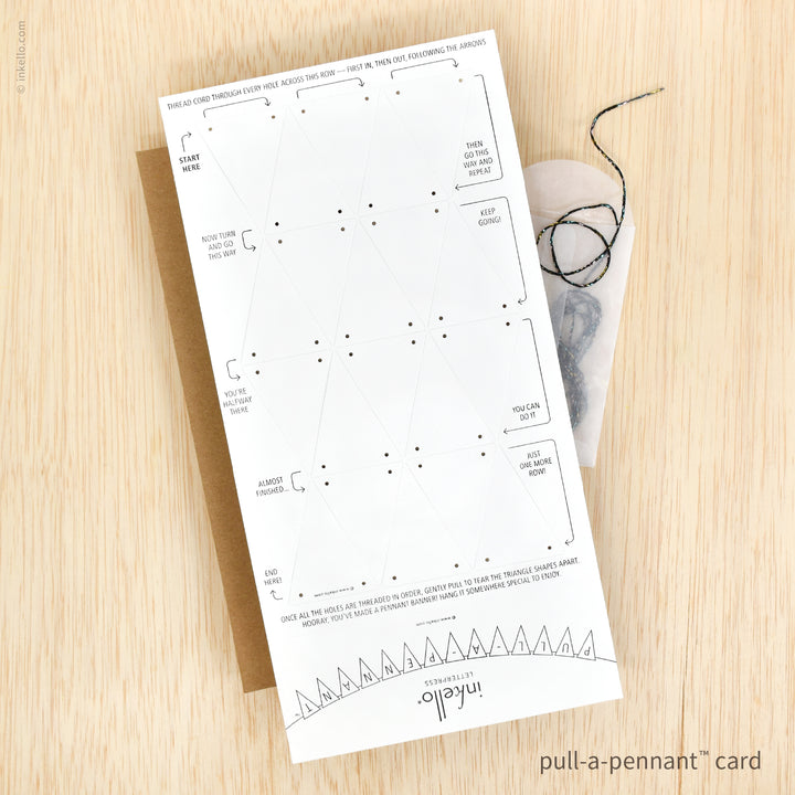 DIY Blank Pull-A-Pennant™ Greeting Card (