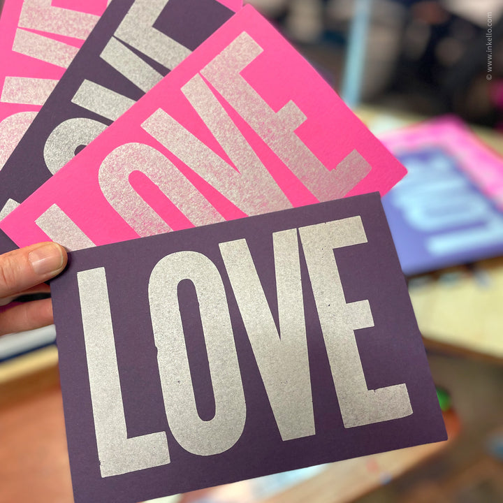 Big LOVE Greeting Card (