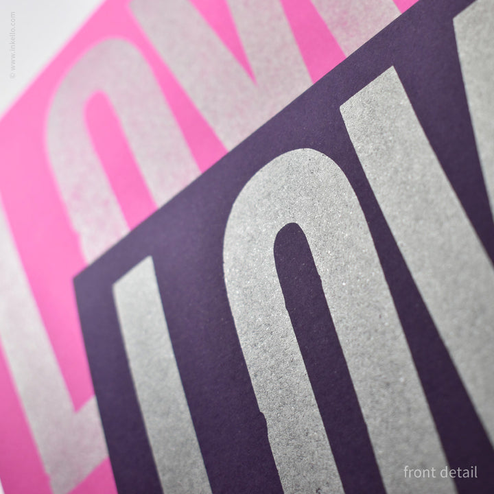 Big LOVE Greeting Card (
