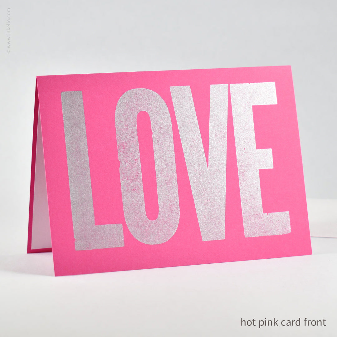 Big LOVE Greeting Card (