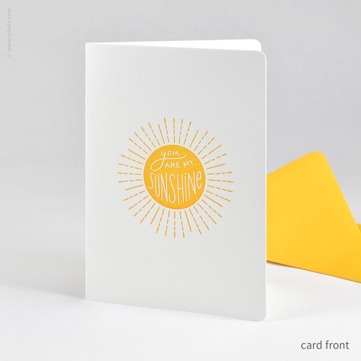 You Are My Sunshine Rectangular Card (
