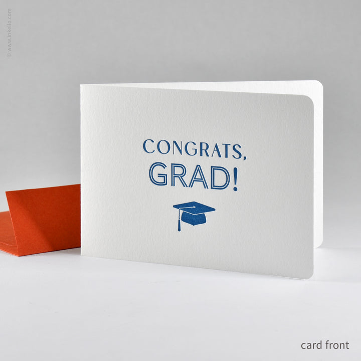 "Congrats, Grad!" Cap Card (