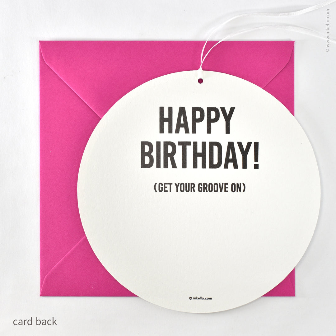 Disco Ball Hangable Birthday Card (