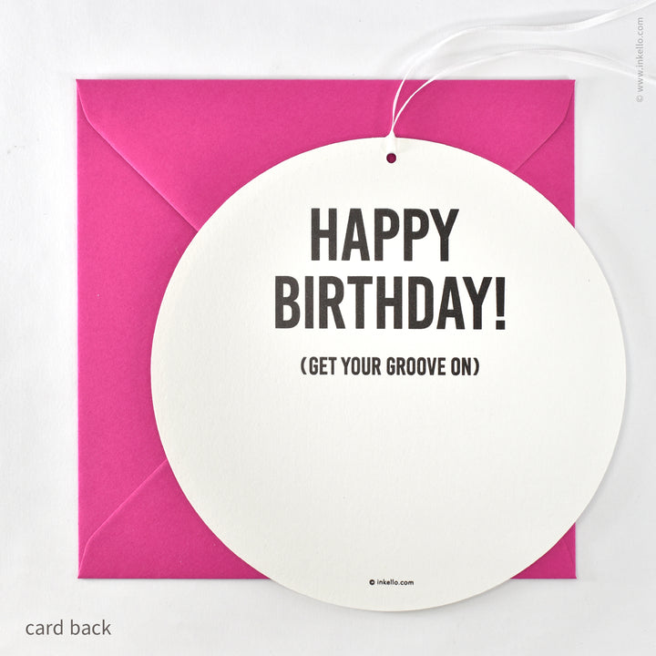 Disco Ball Hangable Birthday Card (