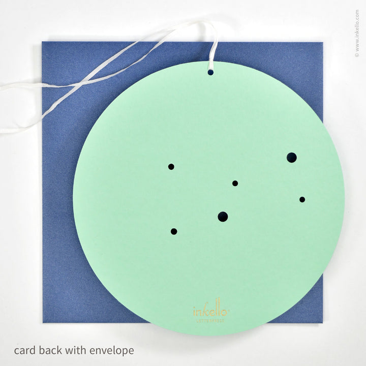 Taurus Birthday Zodiac Constellation Card (