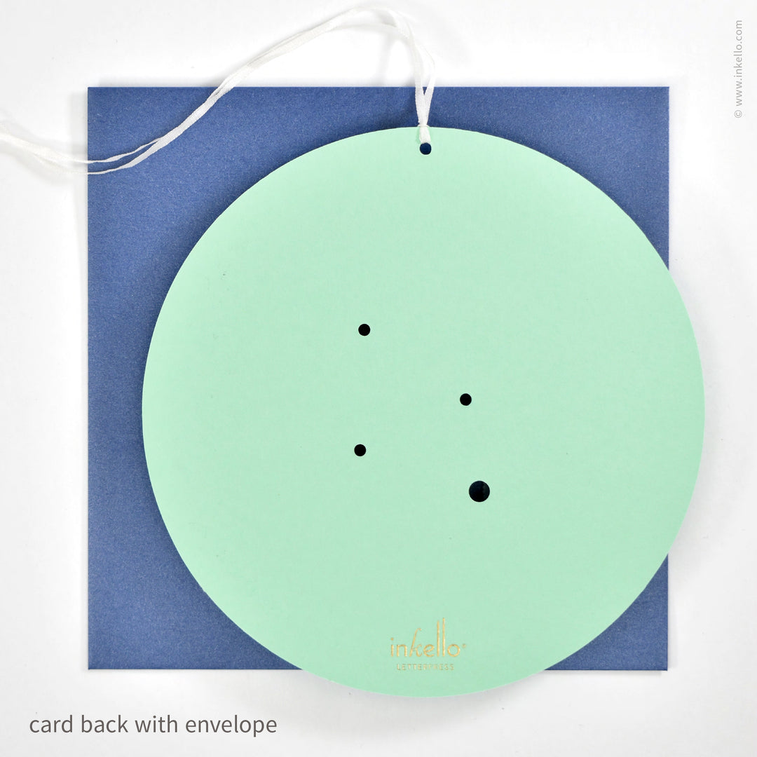 Virgo Birthday Zodiac Constellation Card (