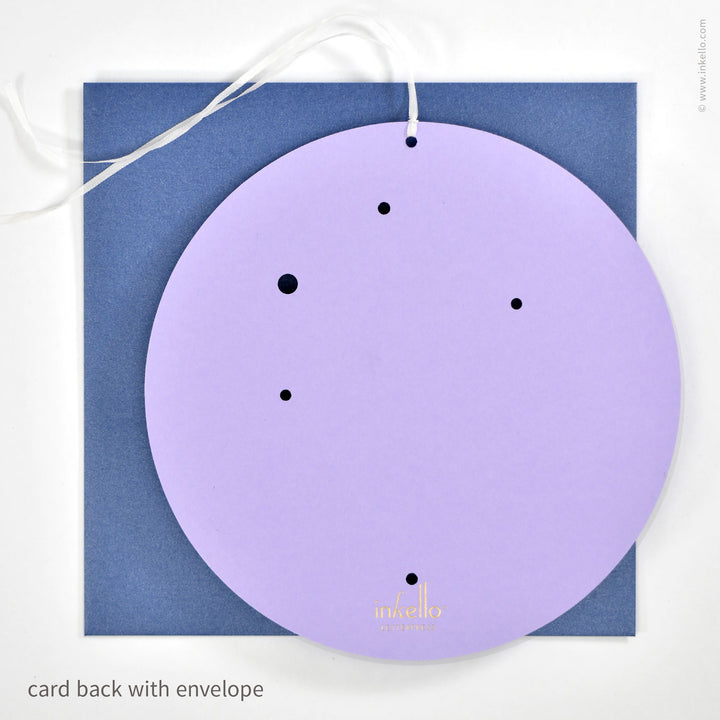Libra Birthday Zodiac Constellation Card (