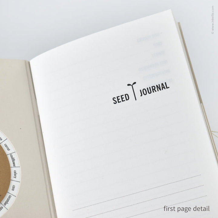 Green Seedlings Seed Journal with Grow Wheel (