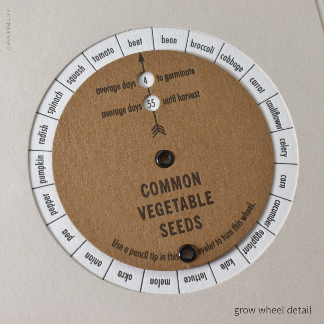 Green Seedlings Seed Journal with Grow Wheel (
