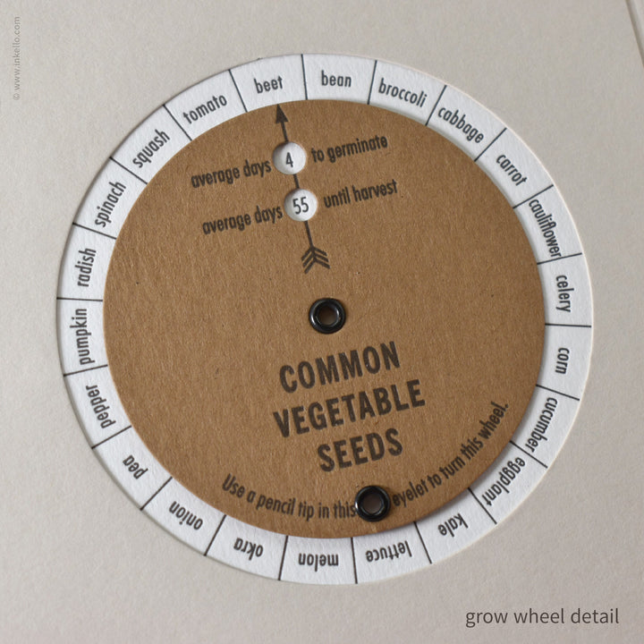 Green Seedlings Seed Journal with Grow Wheel (