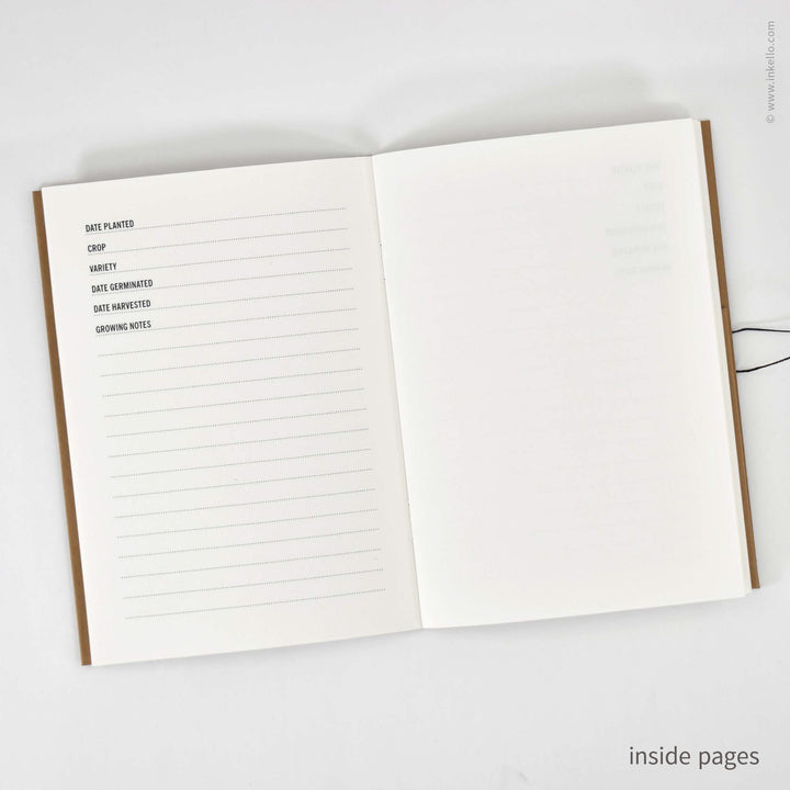 Brown Kraft Seed Journal with Grow Wheel (