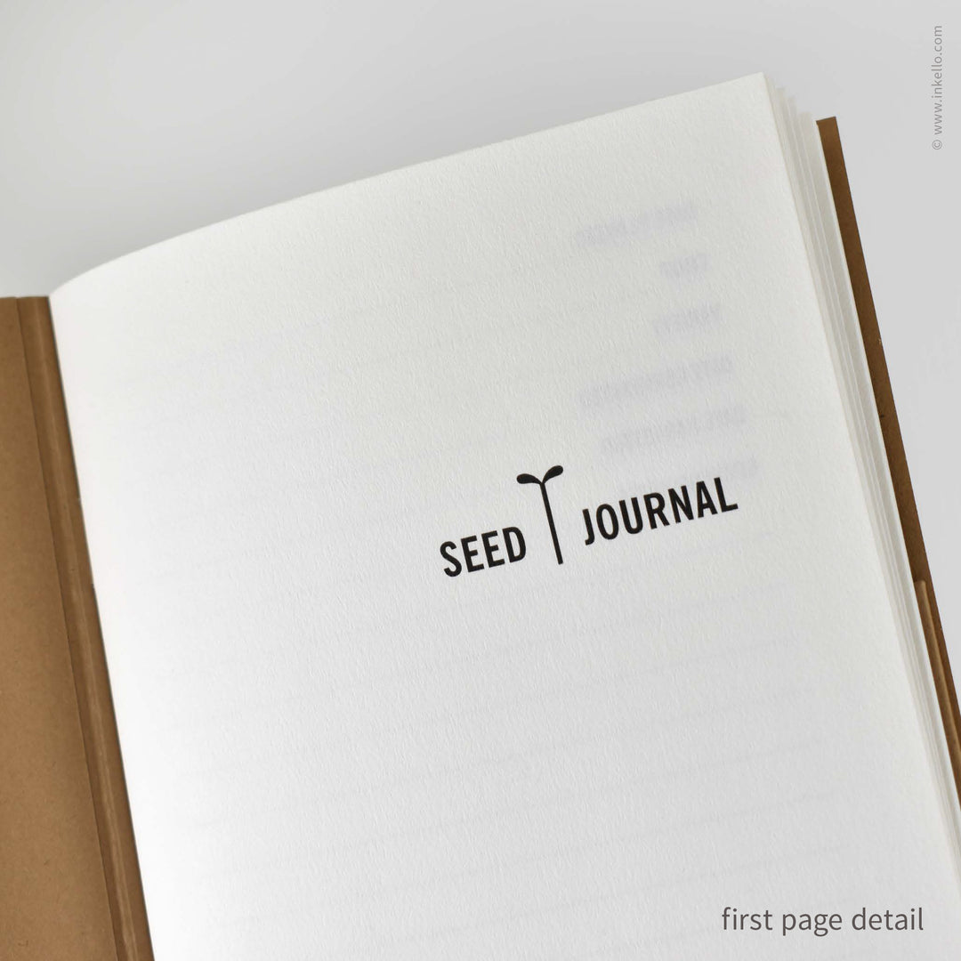 Brown Kraft Seed Journal with Grow Wheel (