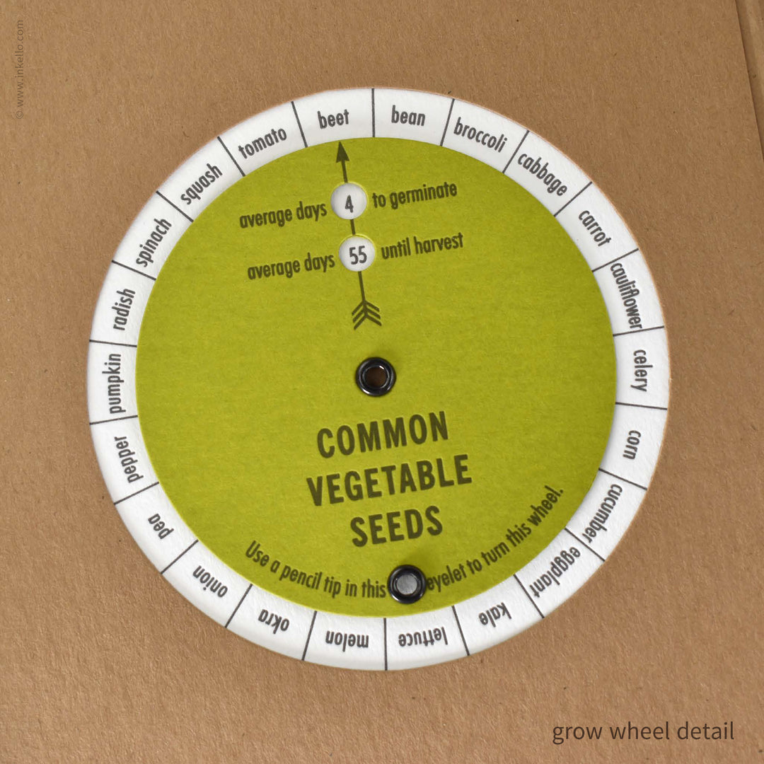 Brown Kraft Seed Journal with Grow Wheel (