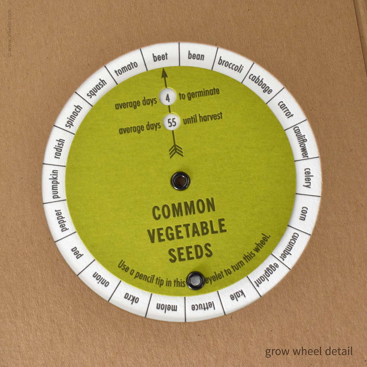 Brown Kraft Seed Journal with Grow Wheel (
