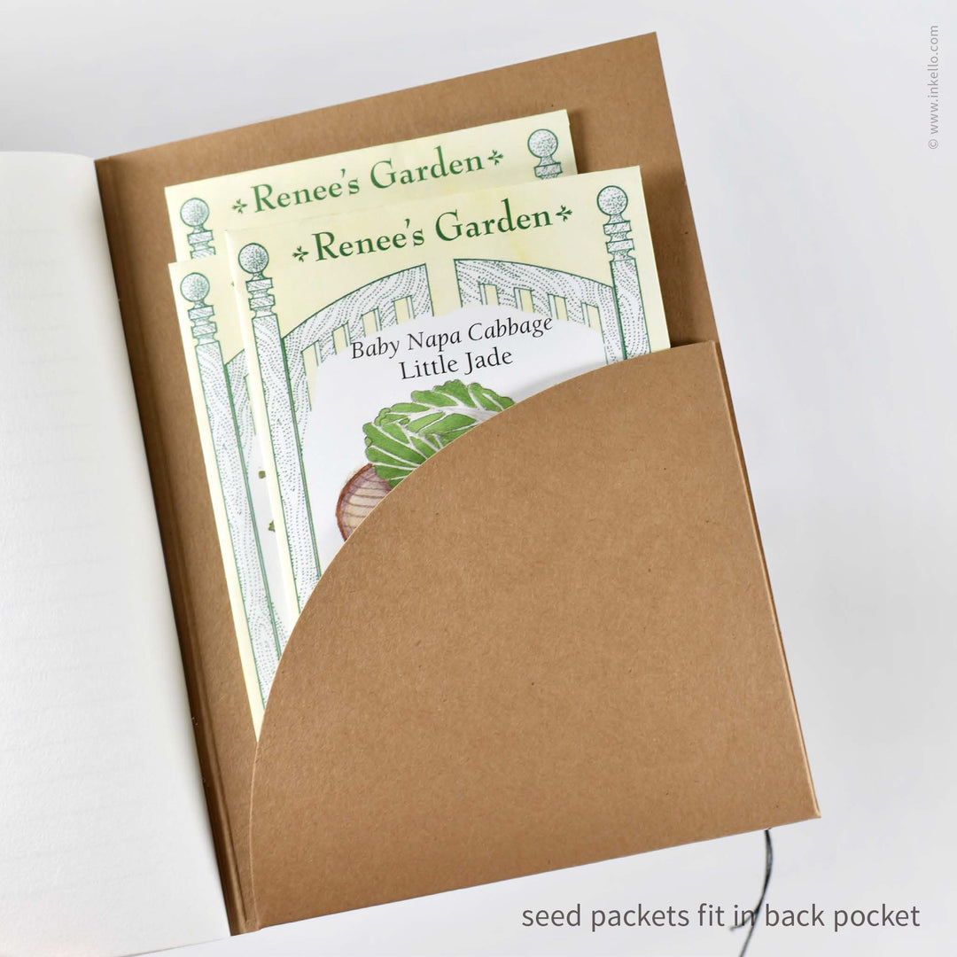 Brown Kraft Seed Journal with Grow Wheel (