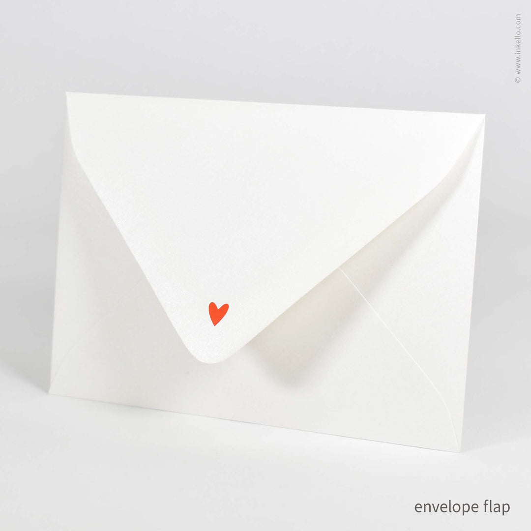 "Hot Dog" Fancy Pup Card with Tiny Red Heart (
