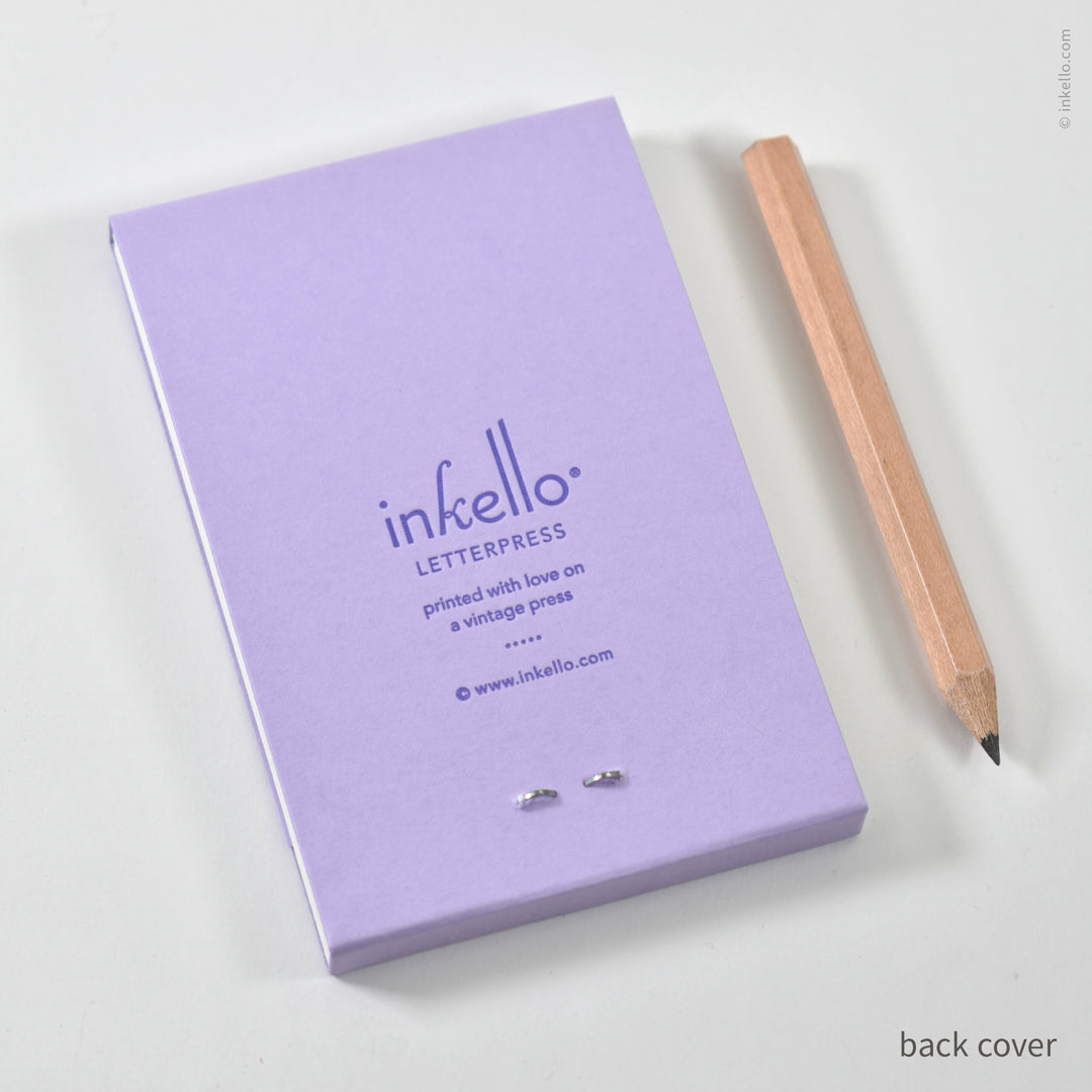 Purple Bouquet Matchbook Jotter (