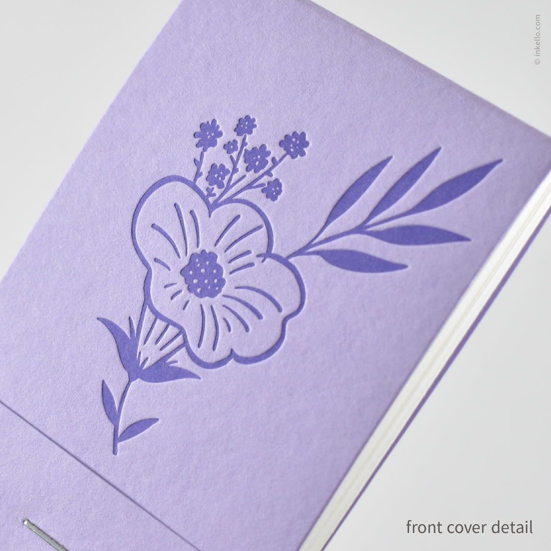 Purple Bouquet Matchbook Jotter (