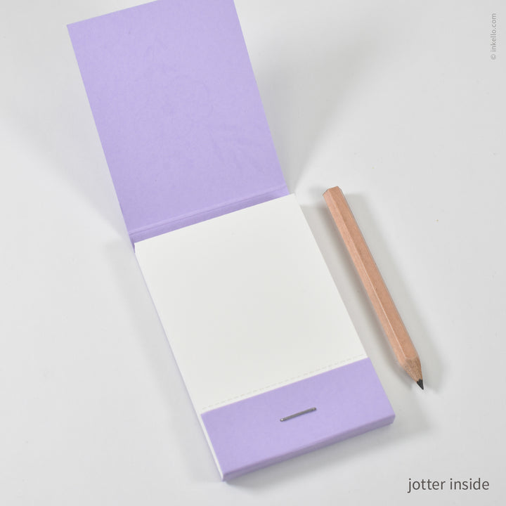 Purple Bouquet Matchbook Jotter (