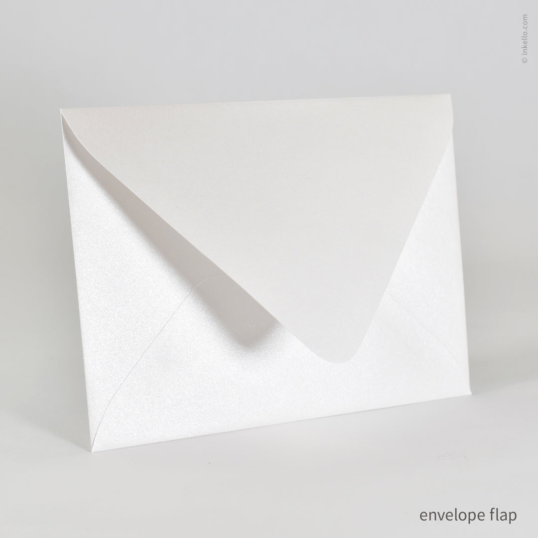 Christmas Tree Wavy Flat Greeting Card (