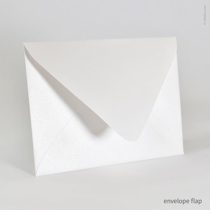Christmas Tree Wavy Flat Greeting Card (