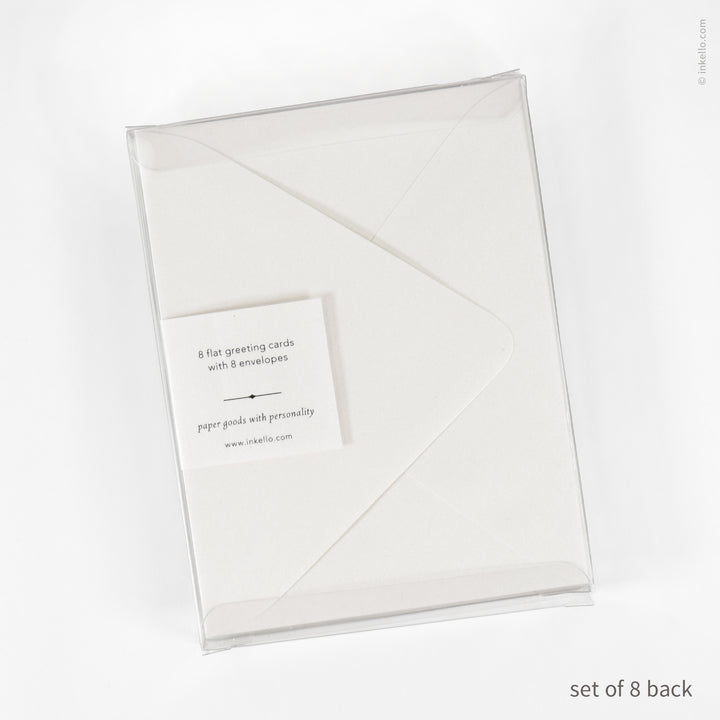 Christmas Tree Wavy Flat Greeting Card (