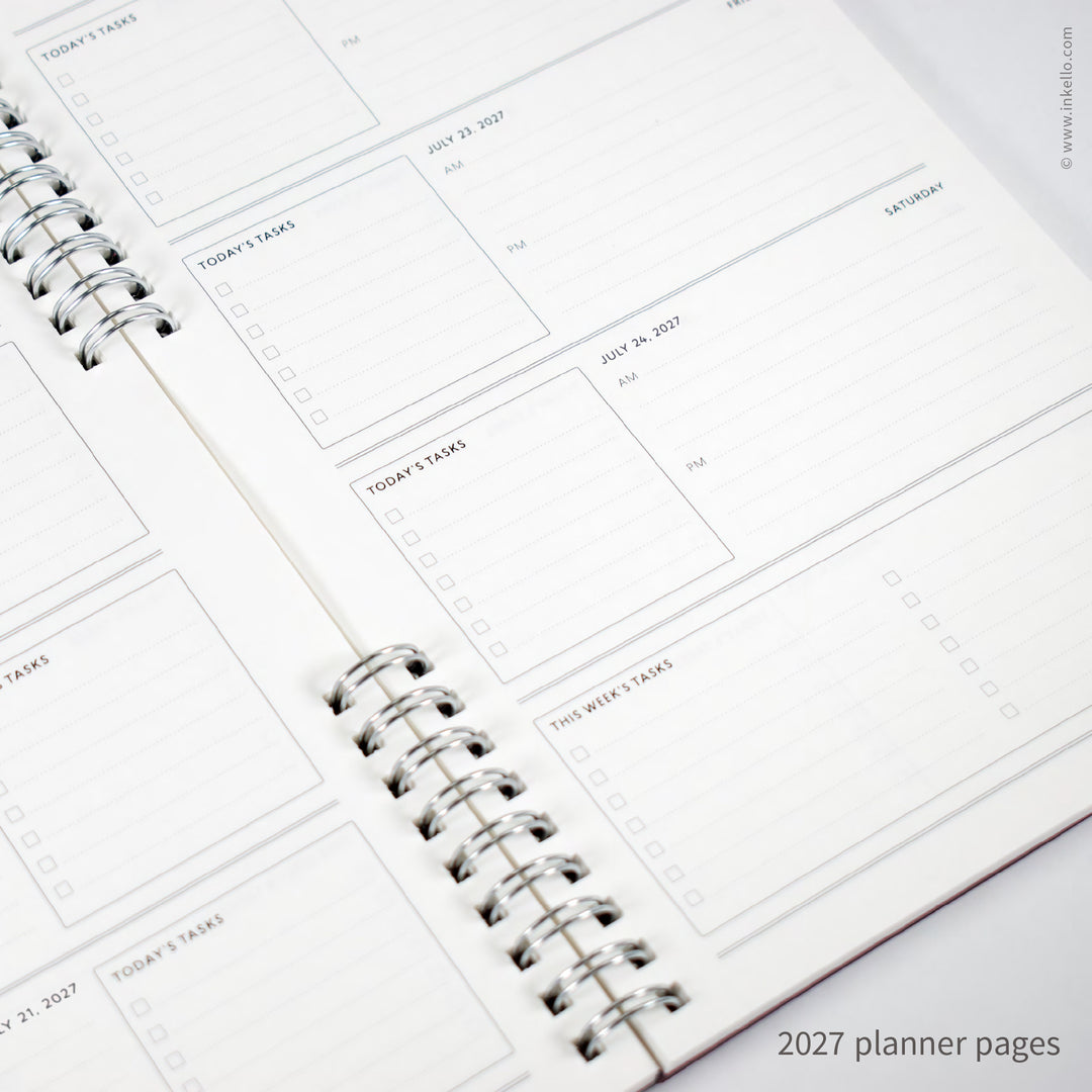 Silver Monogram Spiral Notebook with Kraft Cover (
