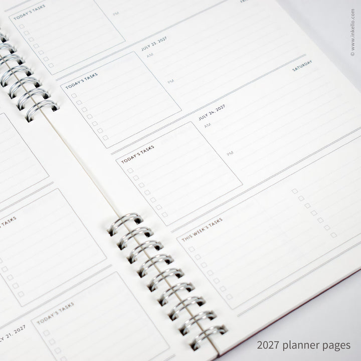 Silver Monogram Spiral Notebook with Kraft Cover (