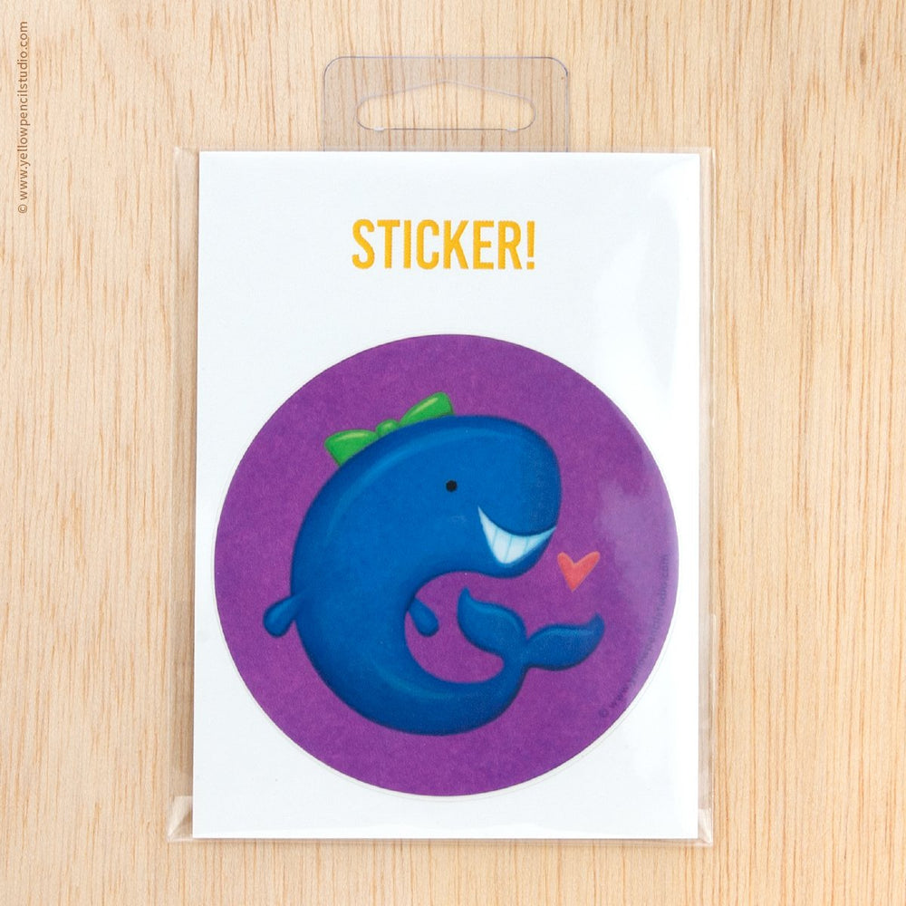 Whale Sticker - Yellow Pencil Studio