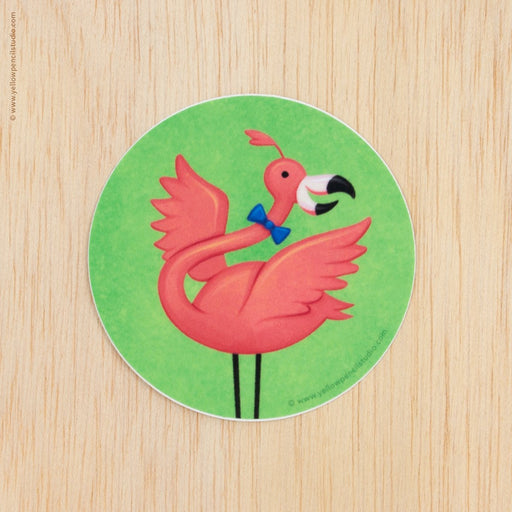 Flamingo Sticker - Yellow Pencil Studio