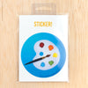 Artist Palette Sticker - Yellow Pencil Studio
