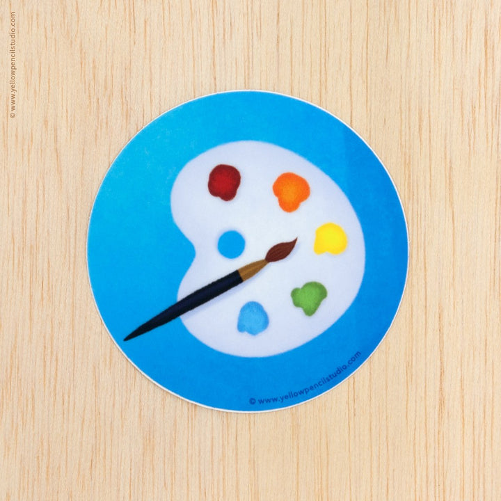 Artist Palette Sticker - Yellow Pencil Studio