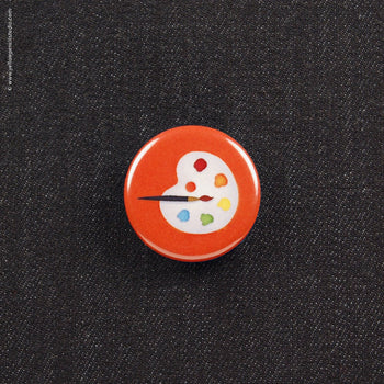 Artist Palette Button - Yellow Pencil Studio
