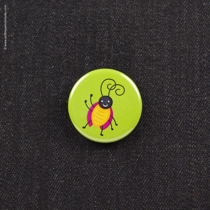 Friendly Bug Button - Yellow Pencil Studio