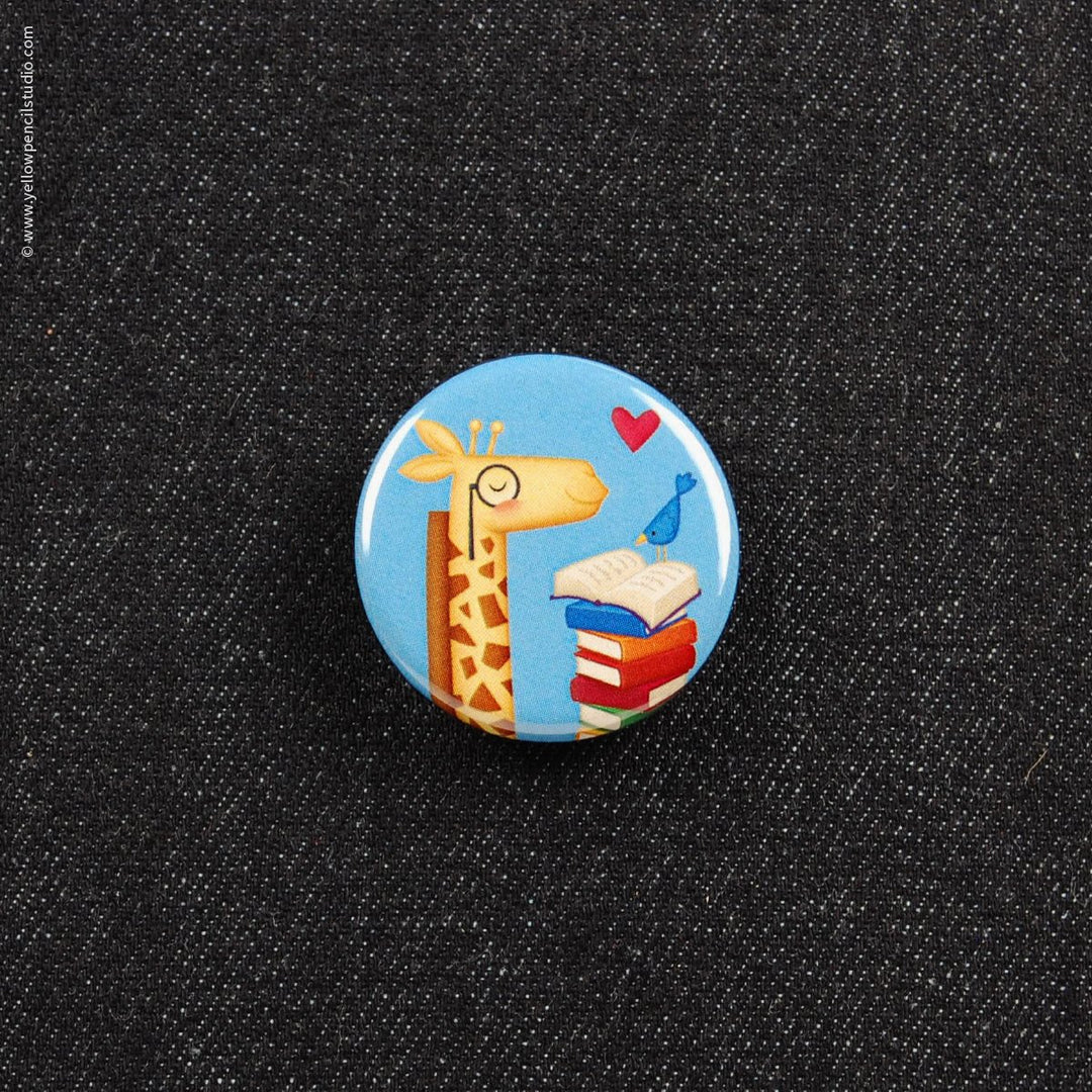 Giraffe Button - Yellow Pencil Studio