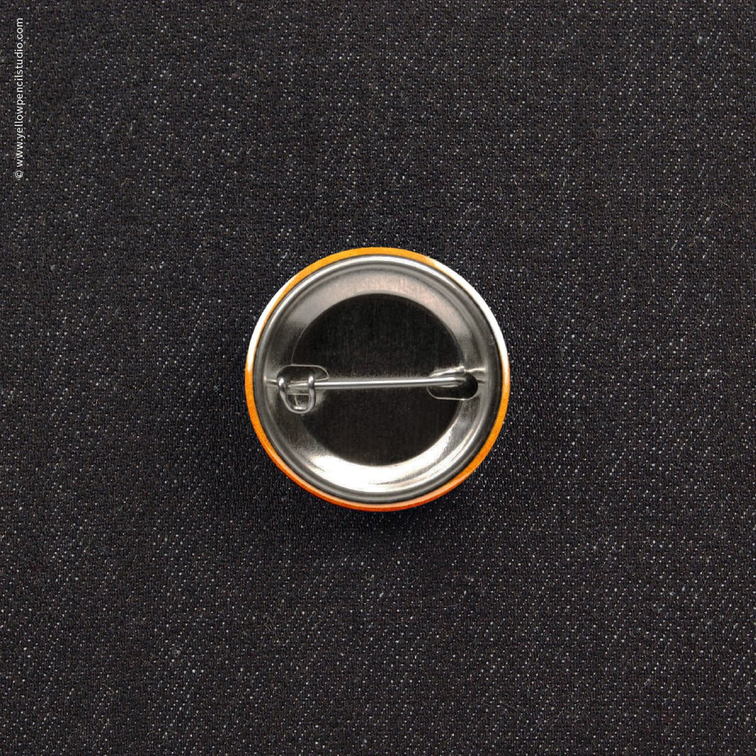 Rainbow Hedgehog Button - Yellow Pencil Studio