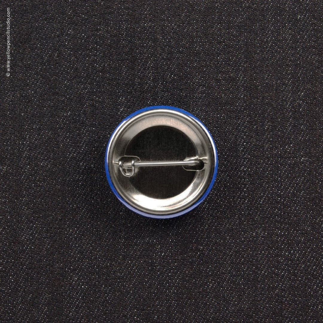 Punctuation Police Button - Yellow Pencil Studio