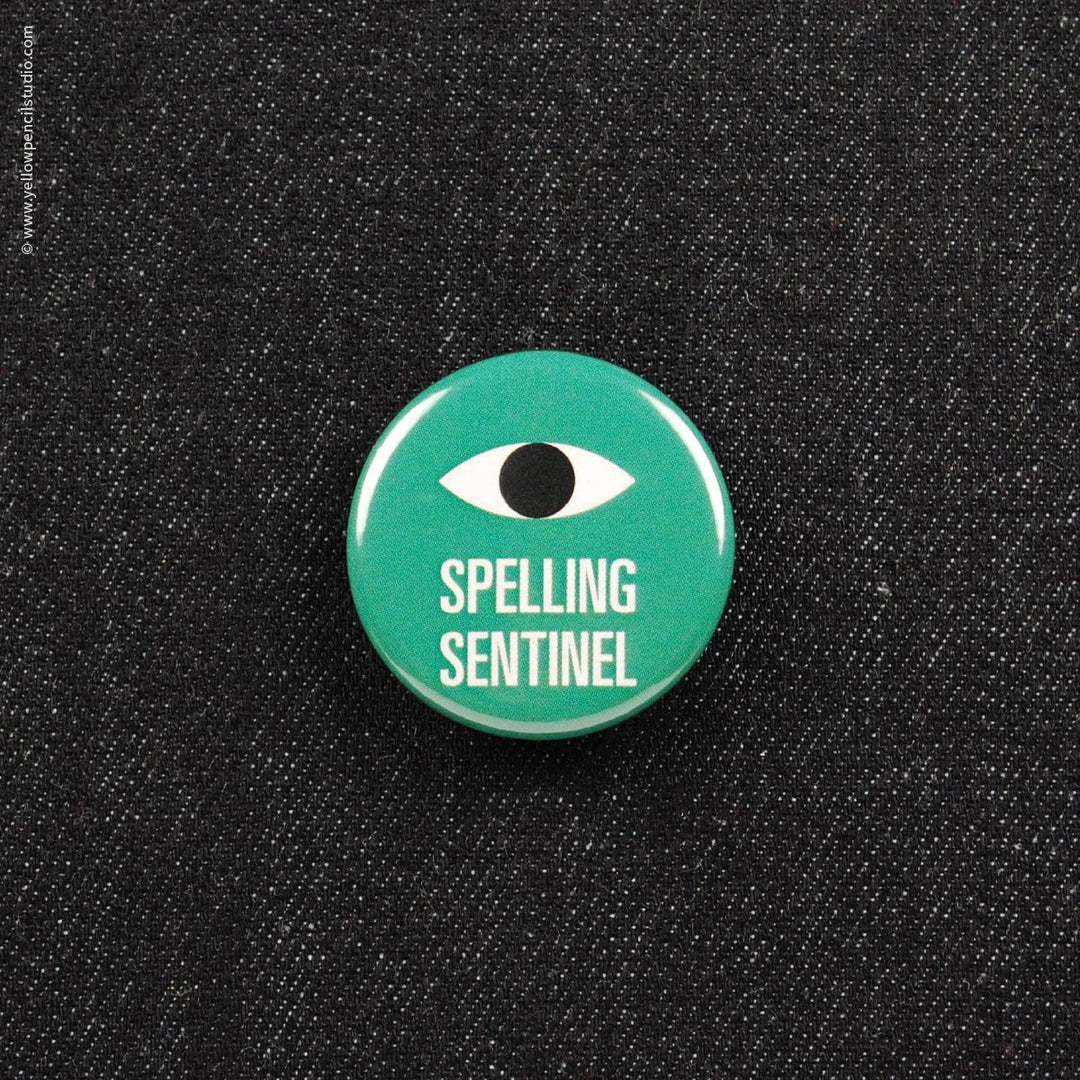Spelling Sentinel Button - Yellow Pencil Studio