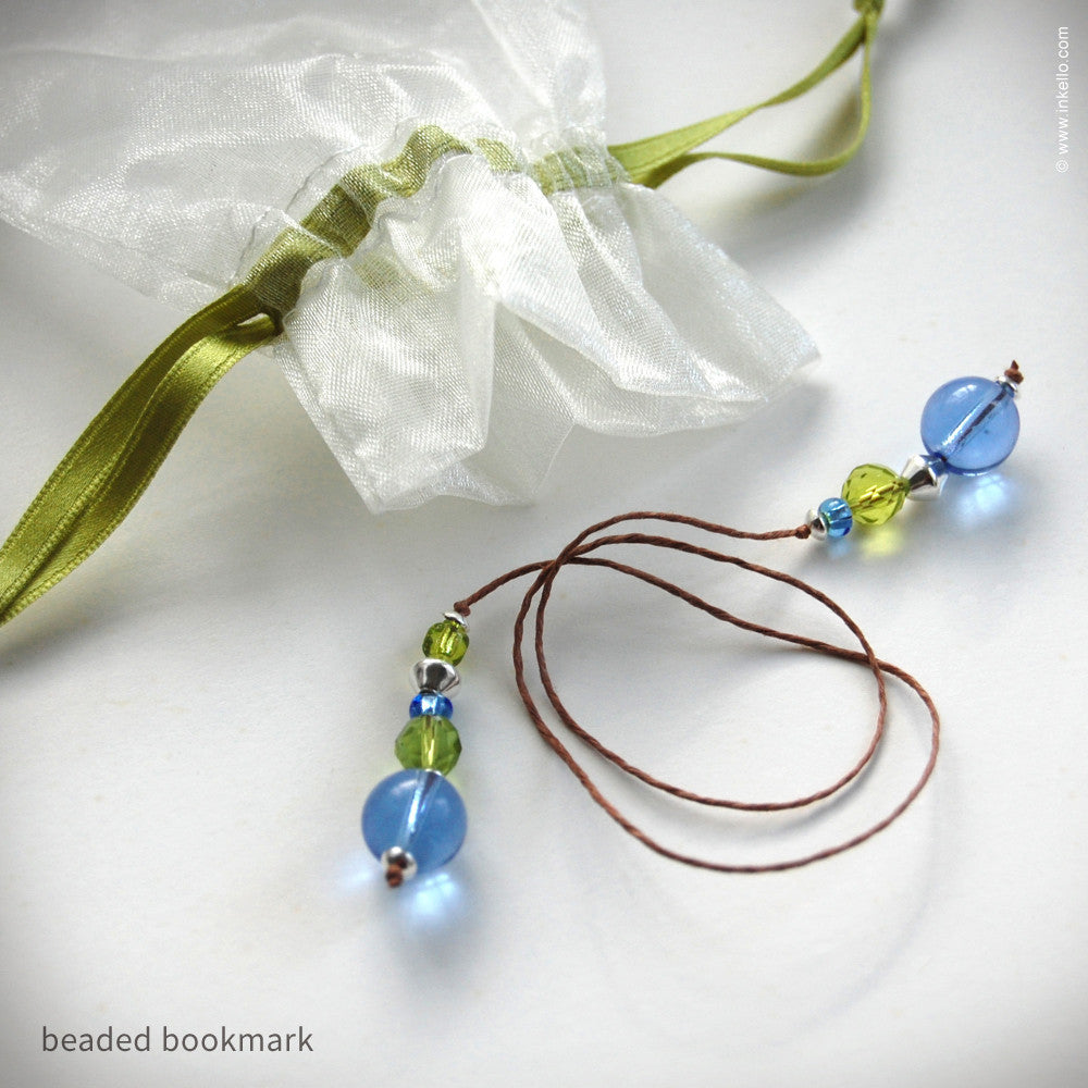 Mum Personalized Bookplates + Beaded Bookmark (
