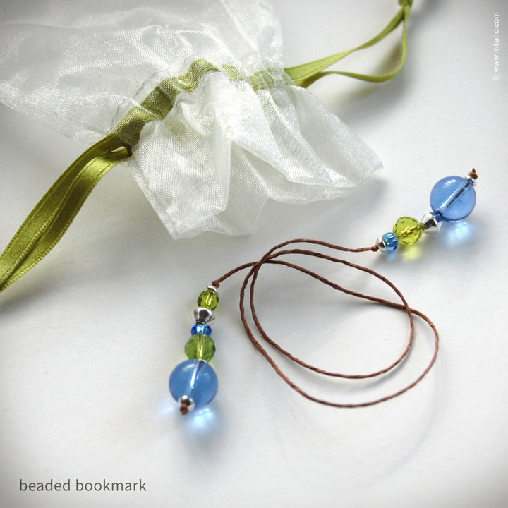 Mum Personalized Bookplates + Beaded Bookmark (