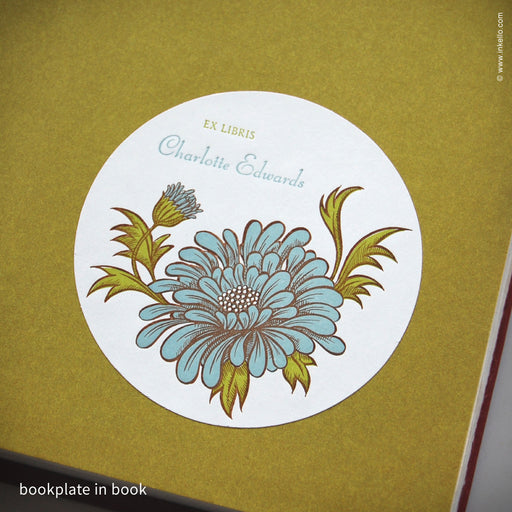 Mum Personalized Bookplates + Beaded Bookmark (#140) Bookplate - Inkello Letterpress