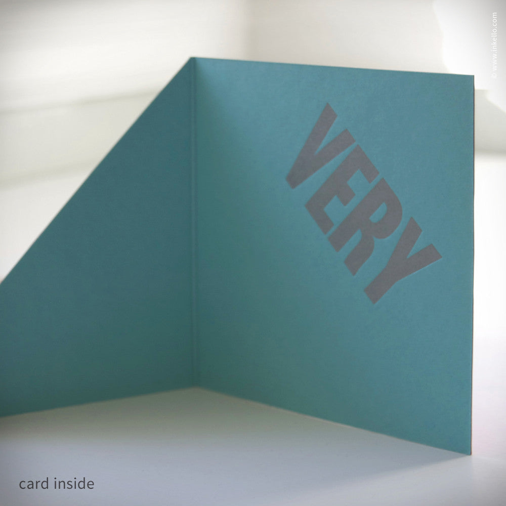 "Very Merry" Holiday Card (#152) Greeting Card - Inkello Letterpress
