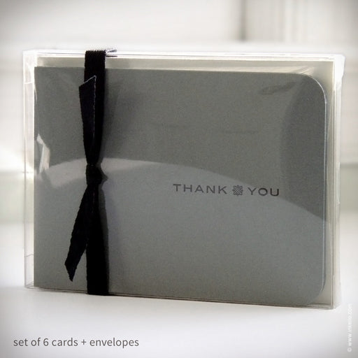 Men's Slate Grey "Thank You" Card (#177) Greeting Card - Inkello Letterpress