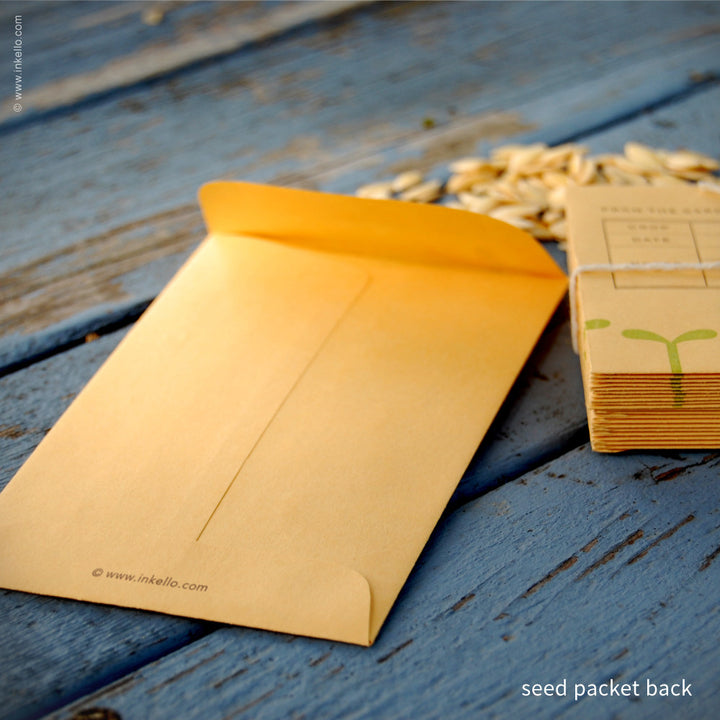 Green Seedling Personalized Seed Envelopes (